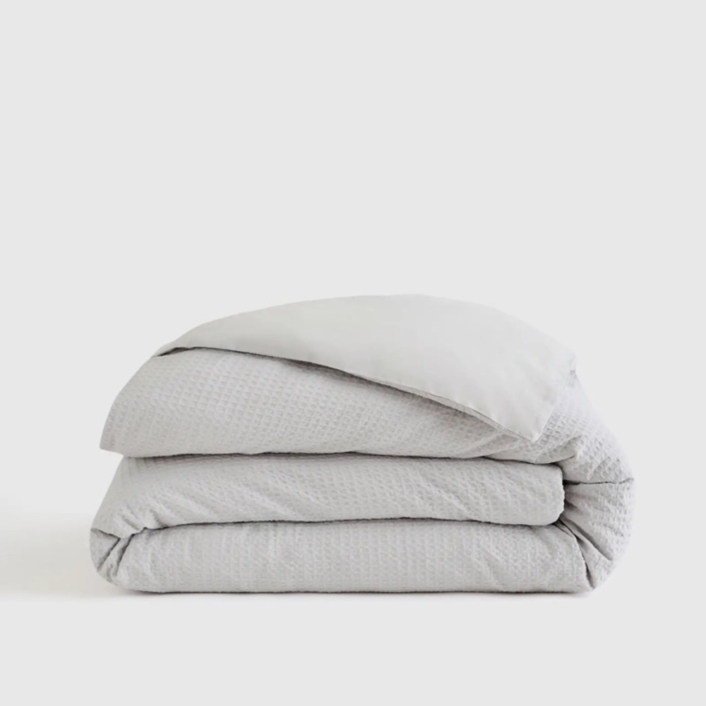 Quince Luxe Honeycomb Organic Duvet Cover